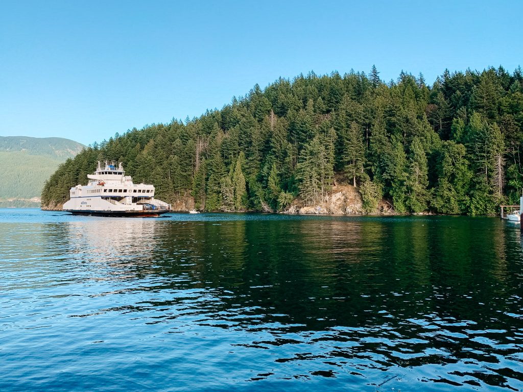 Queen of Capilano entering Snug Cove Bowen Island's BC Ferries