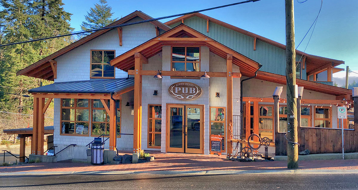 The Pub on Bowen Island located in Snug Cove