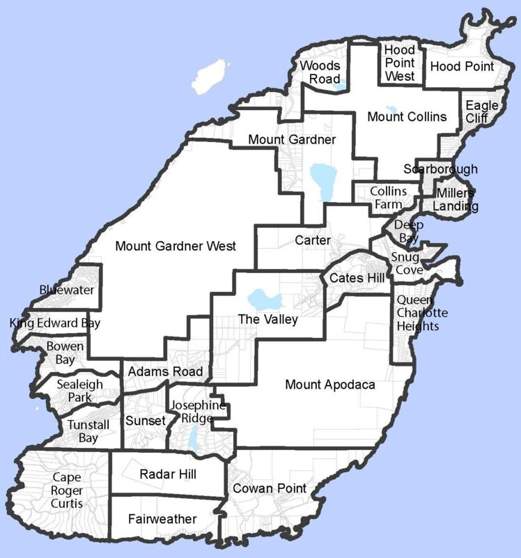 Bowen Island Neighbourhood Map